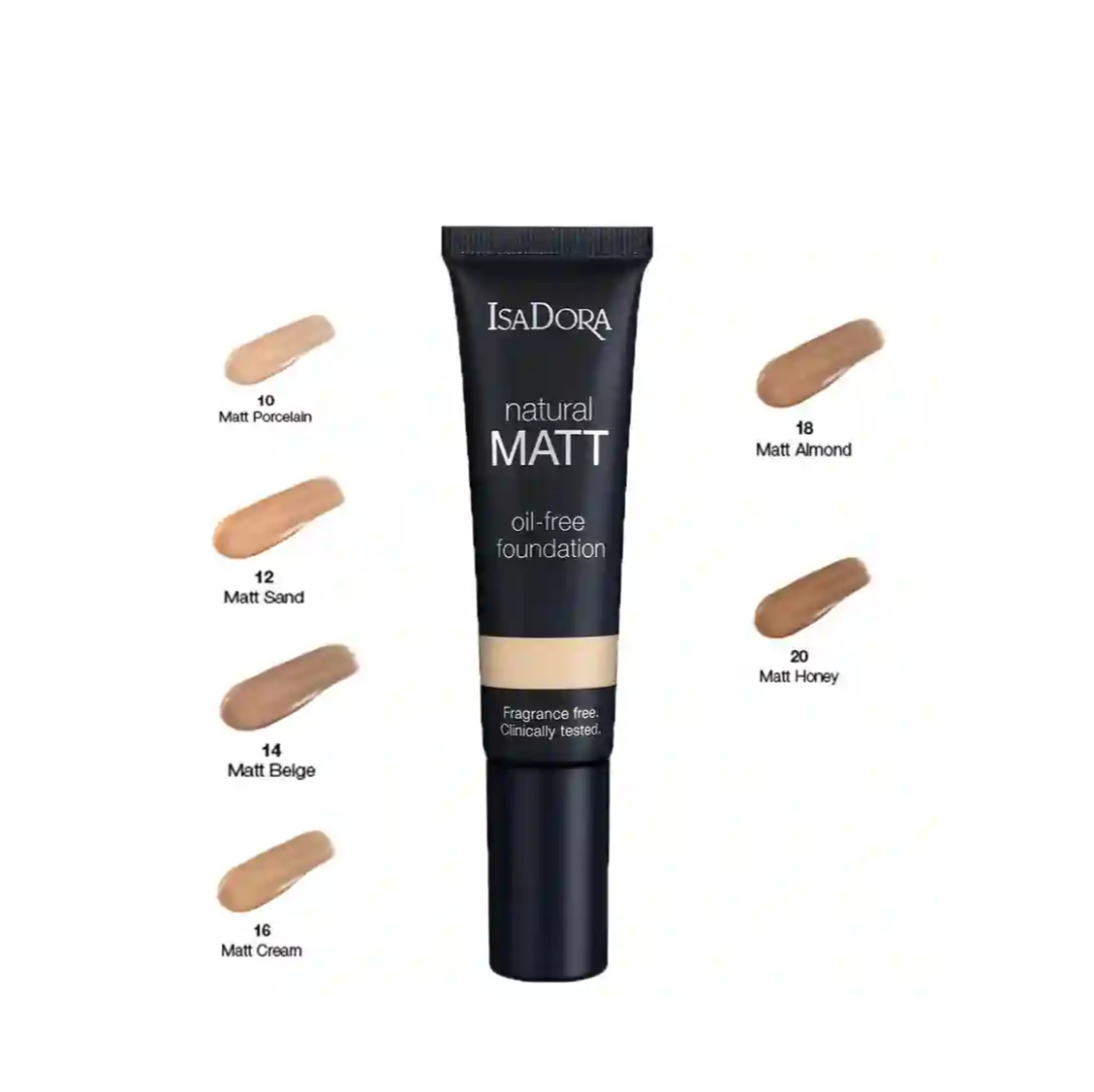 کرم پودر مات ایزادورا مدل Natural Matt