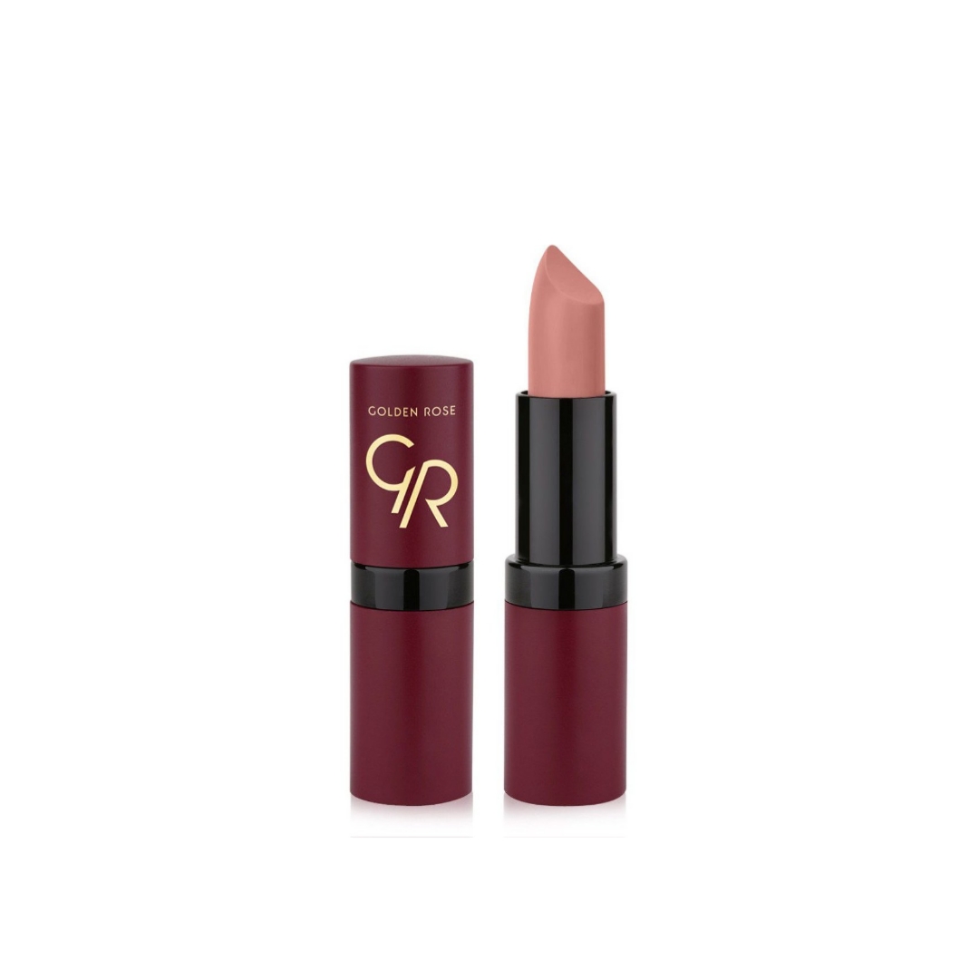 رژ لب جامد مات گلدن رز مدل Velvet